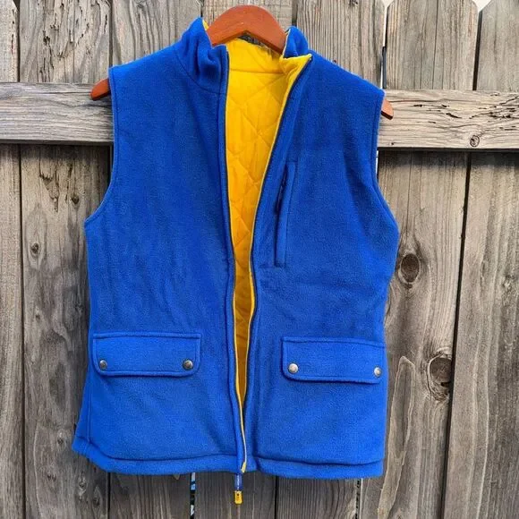 Lauren Ralph Lauren LRL X67 Reversible Vest Quilted/Fleece Zip Up Women's Size S - Picture 3 of 15